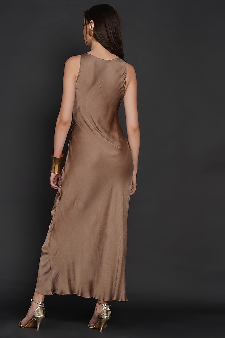Nude Modal Summer Dress by Angry Owl at Pernia's Pop Up Shop
