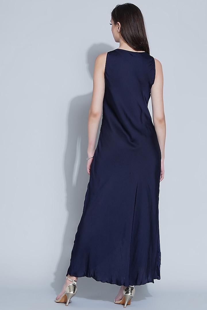 Dark Blue Modal Summer Dress by Angry Owl at Pernia's Pop Up Shop