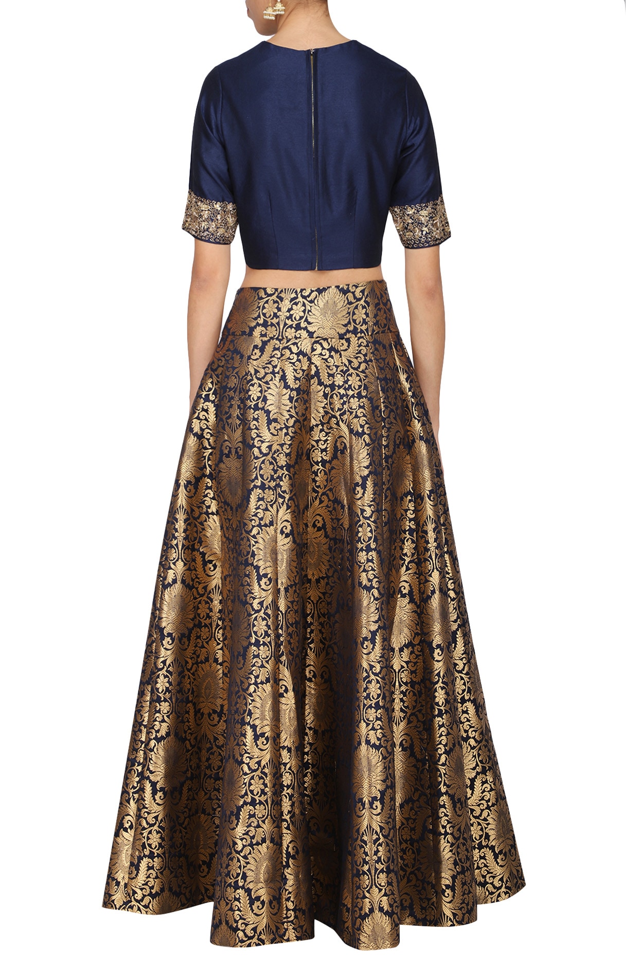 brocade skirt and shirt