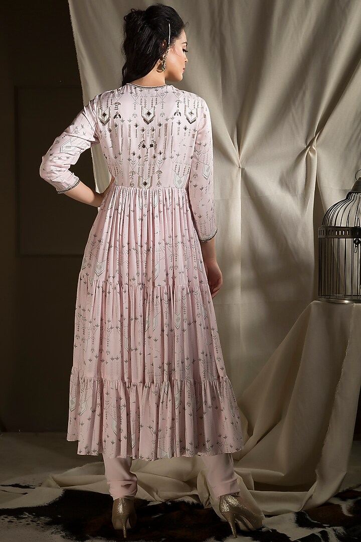Pink Printed Kurta Set by Neha & Tarun at Pernia's Pop Up Shop