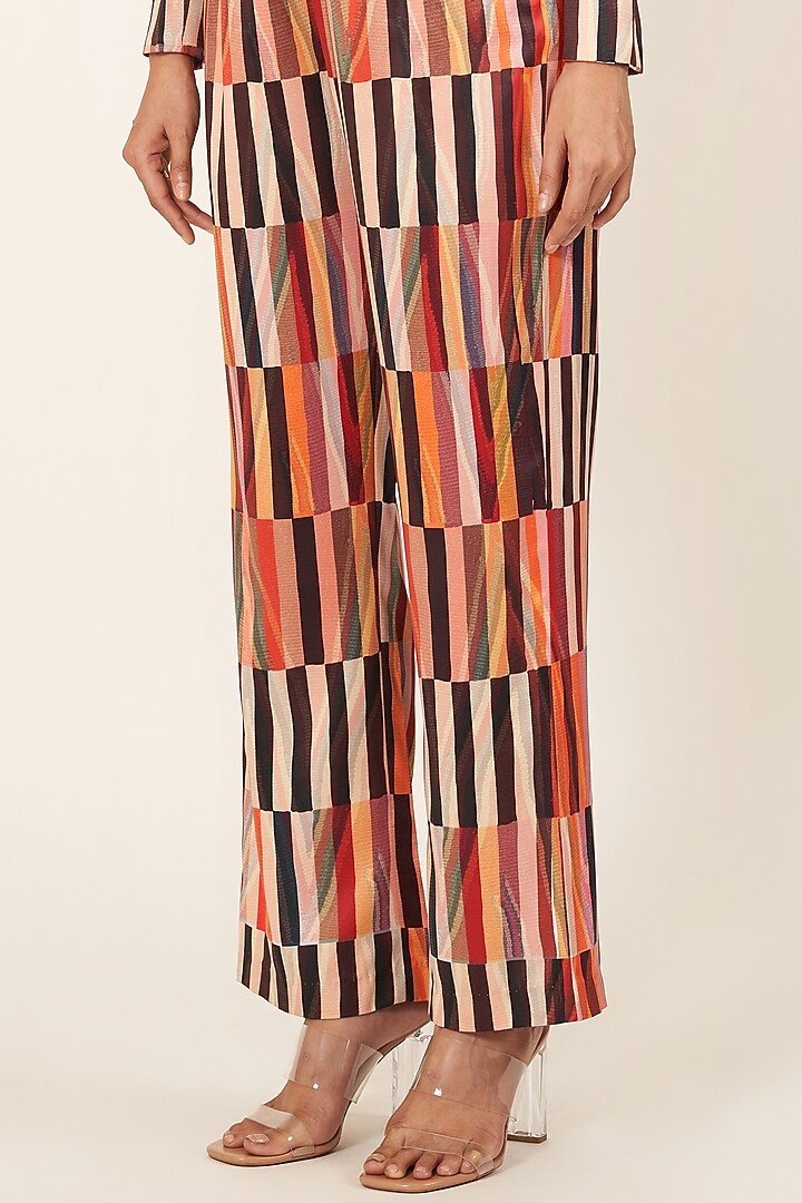 Multi-Coloured Digital Printed Blazer Set by Neha & Tarun at Pernia's Pop Up Shop