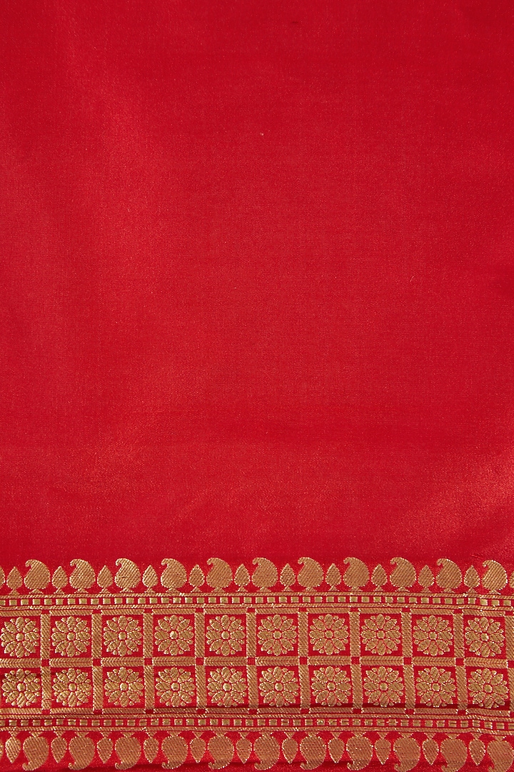 Cobalt Blue Handwoven Banarasi Wedding Saree Set by Neha & Tarun at Pernia's Pop Up Shop