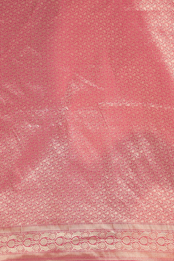 Red Pure Katan Silk Handwoven Banarasi Wedding Saree by Neha & Tarun at Pernia's Pop Up Shop