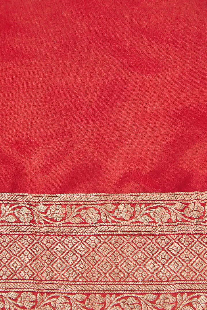 Green Handwoven Pure Katan Silk Wedding Saree Set by Neha & Tarun at Pernia's Pop Up Shop