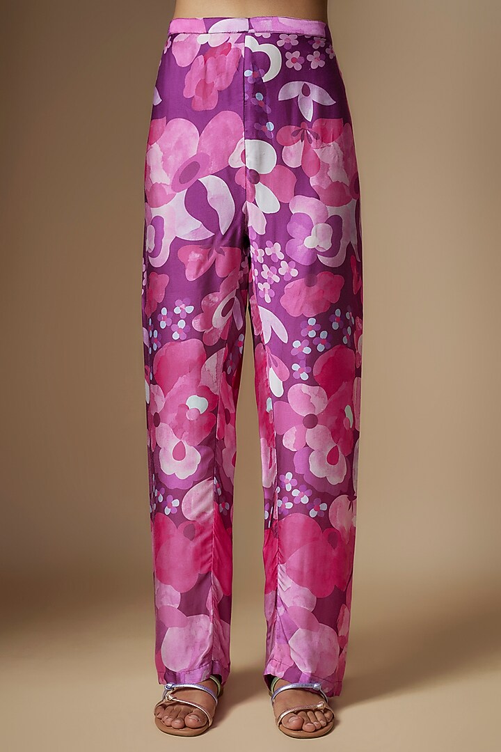 Pink Viscose Digital Printed Co-Ord Set by Nipa Badiani at Pernia's Pop Up Shop