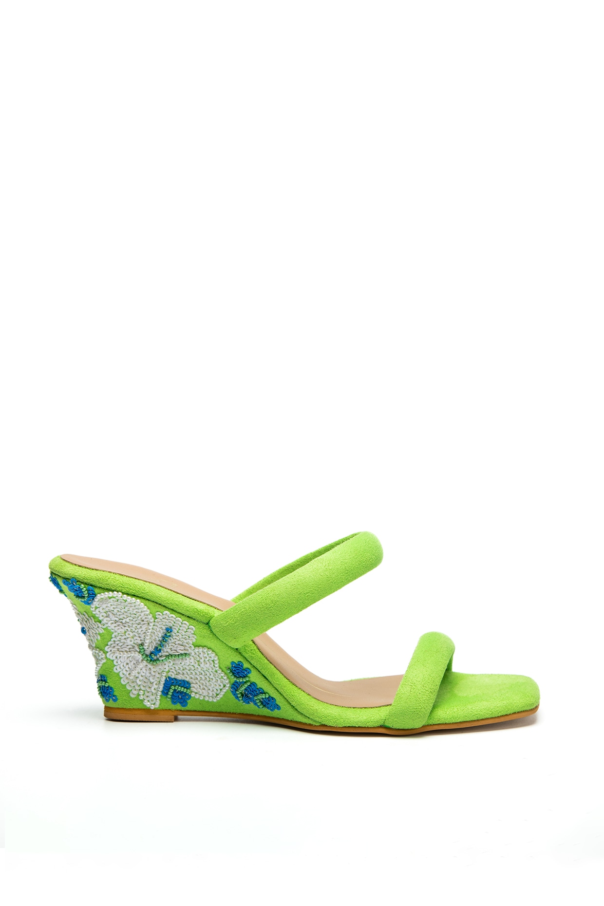 Lime store green wedges