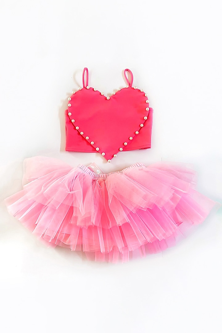 Pink Tulle Skirt Set by Little Nida at Pernia's Pop Up Shop