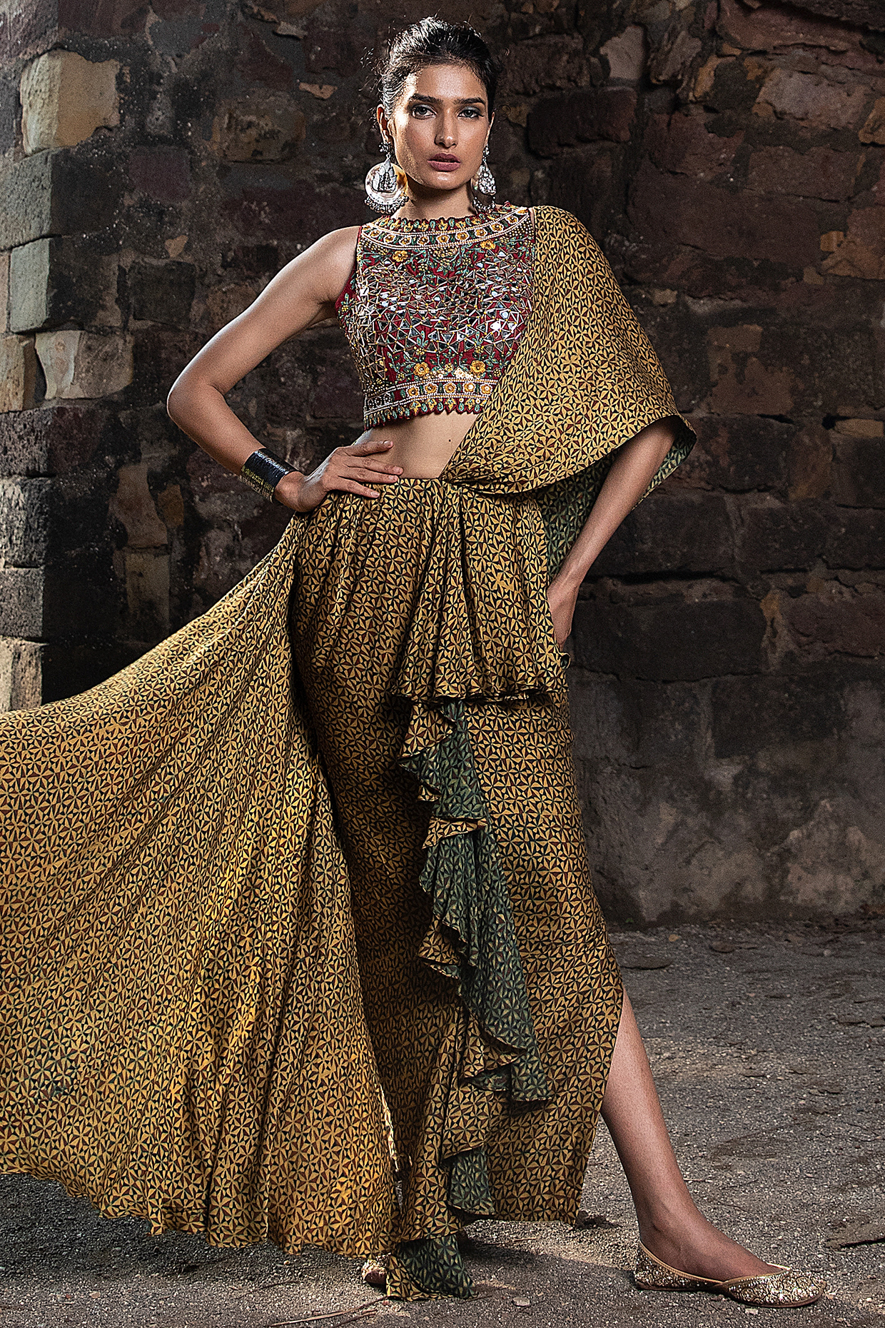 Glamorous In Gingham Mustard