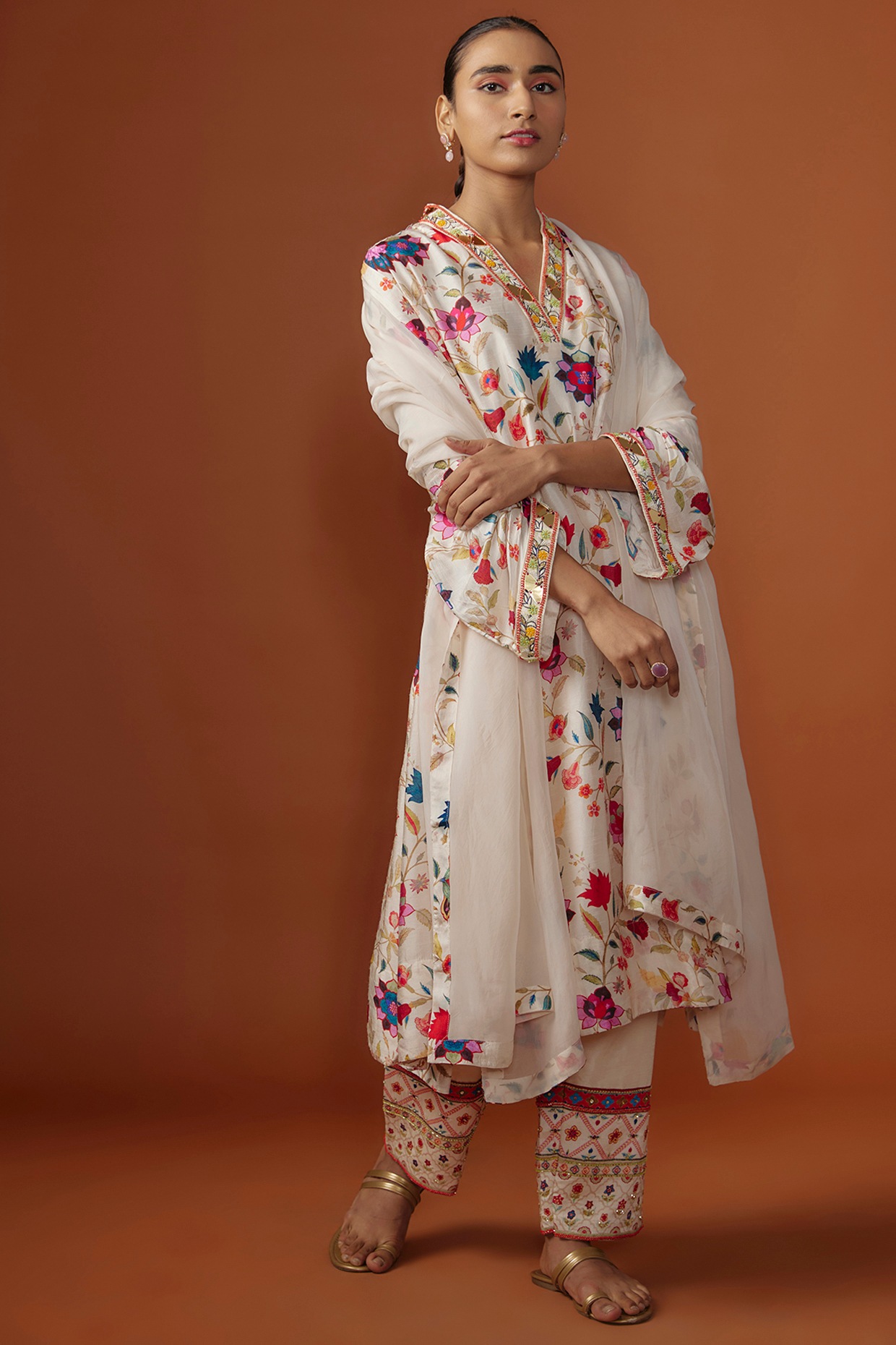 White colour clearance punjabi dress