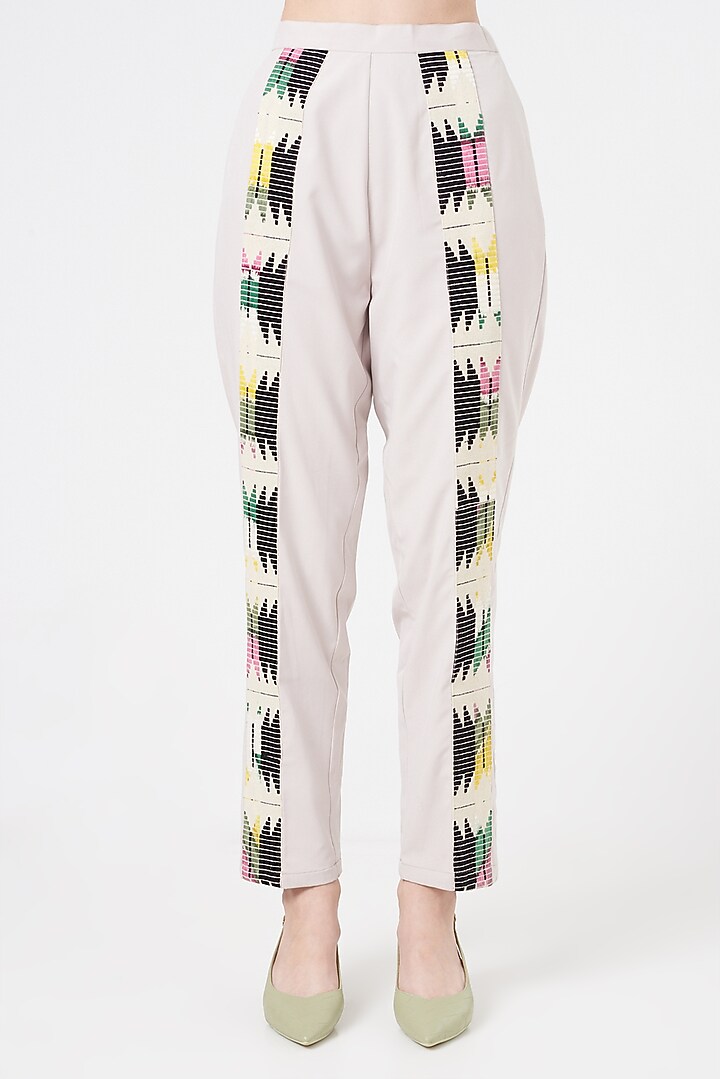 White Jacquard Jacket Set by NihPri at Pernia's Pop Up Shop