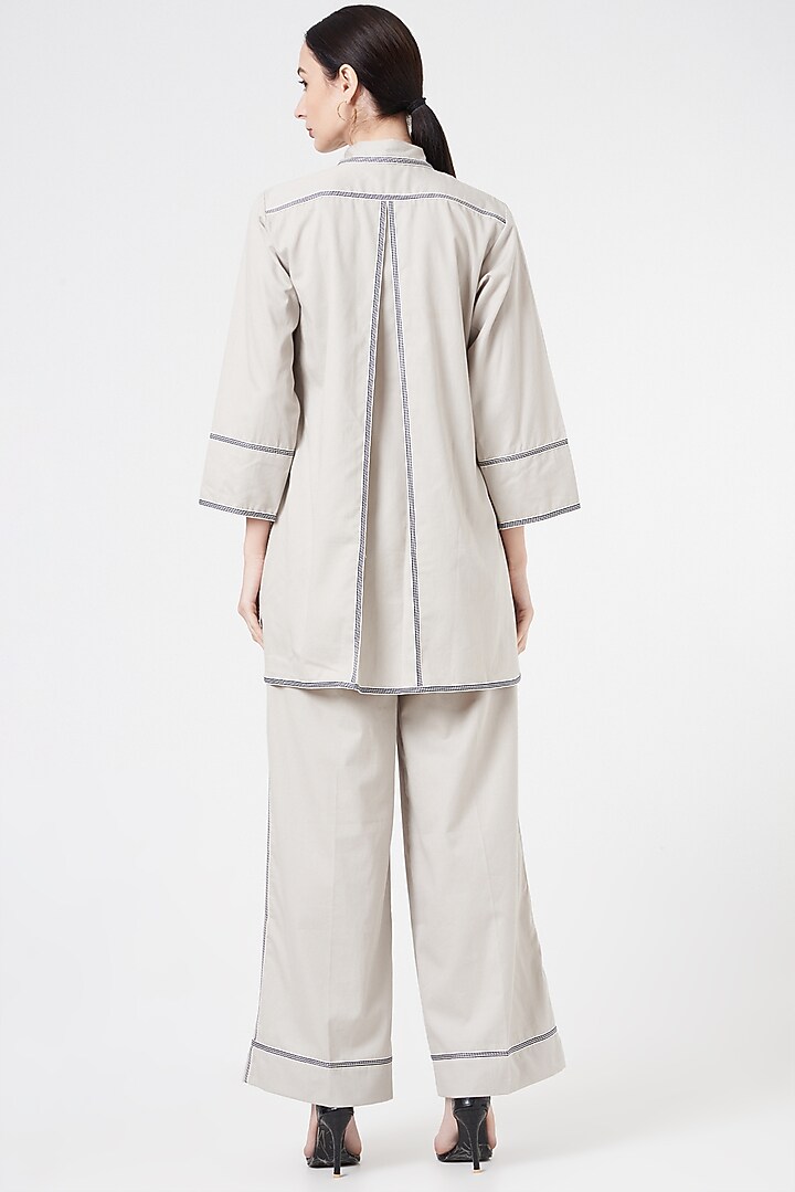 Light Grey Cotton Co-Ord Set by NihPri at Pernia's Pop Up Shop