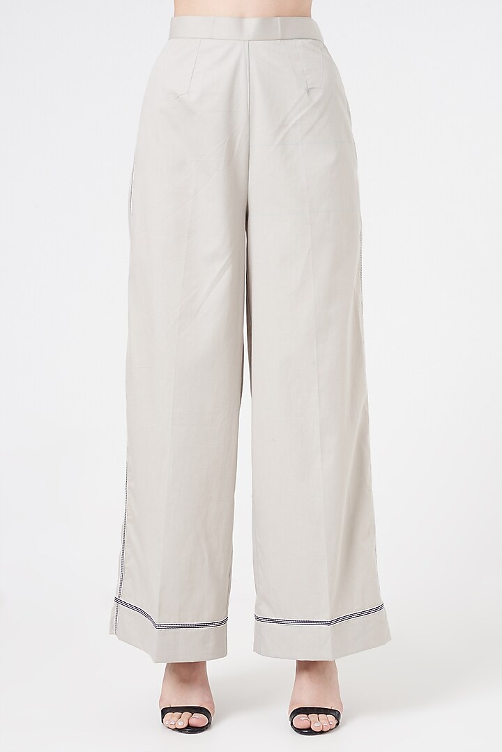 Light Grey Cotton Co-Ord Set by NihPri at Pernia's Pop Up Shop