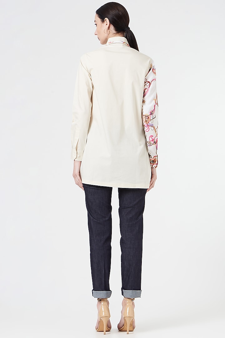 White Embroidered Shirt by NihPri at Pernia's Pop Up Shop