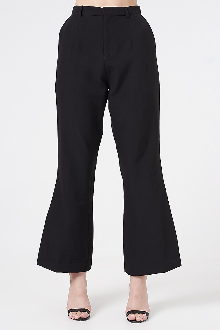 Black Crepe Pant Set by NihPri at Pernia's Pop Up Shop