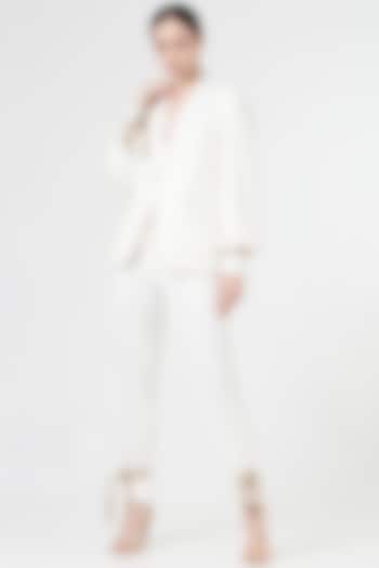White Sequins Jacket by NihPri