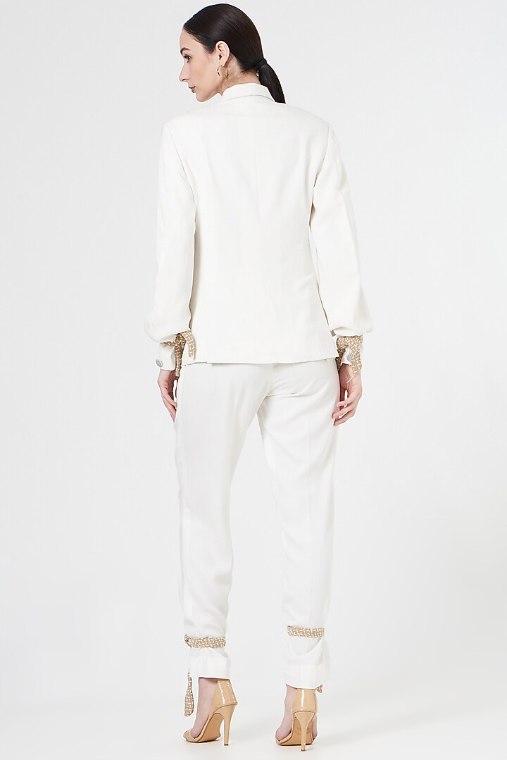 White Sequins Jacket by NihPri at Pernia's Pop Up Shop