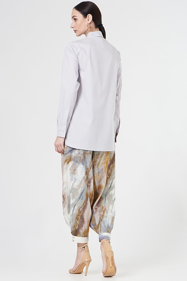 Multi-Colored Printed Harem Pant Set by NihPri at Pernia's Pop Up Shop