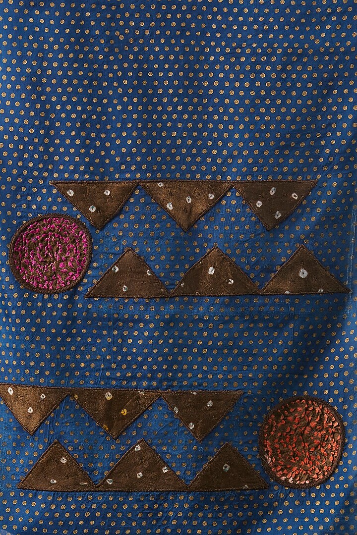 Multi-Colored Hand Embroidered Stole by Niiyaa at Pernia's Pop Up Shop