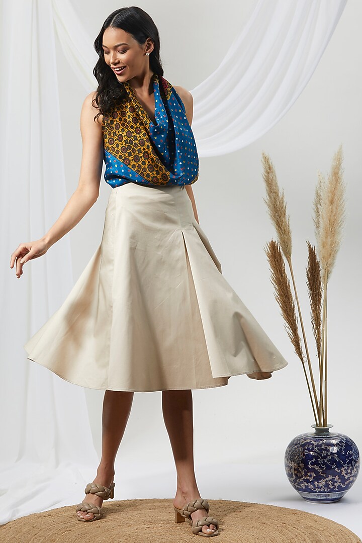 Multi-Colored Embroidered & Printed Stole by Niiyaa at Pernia's Pop Up Shop