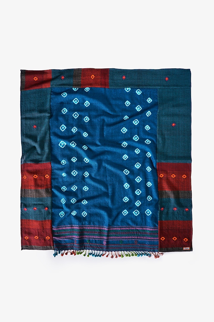 Multi-Coloured Wool Stole by Niiyaa at Pernia's Pop Up Shop