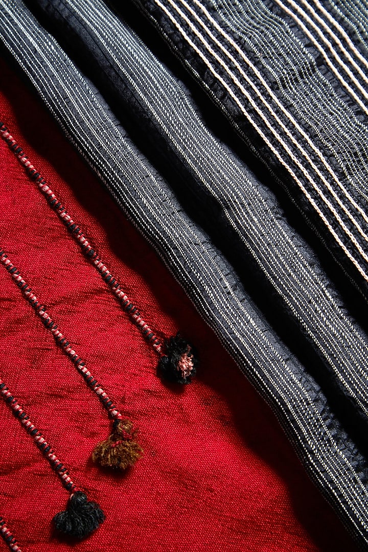 Multi-Coloured Wool & Silk Stole by Niiyaa at Pernia's Pop Up Shop