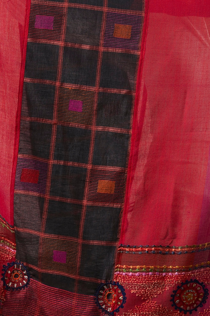 Multi-Coloured Handwoven Wool & Silk Stole by Niiyaa at Pernia's Pop Up Shop