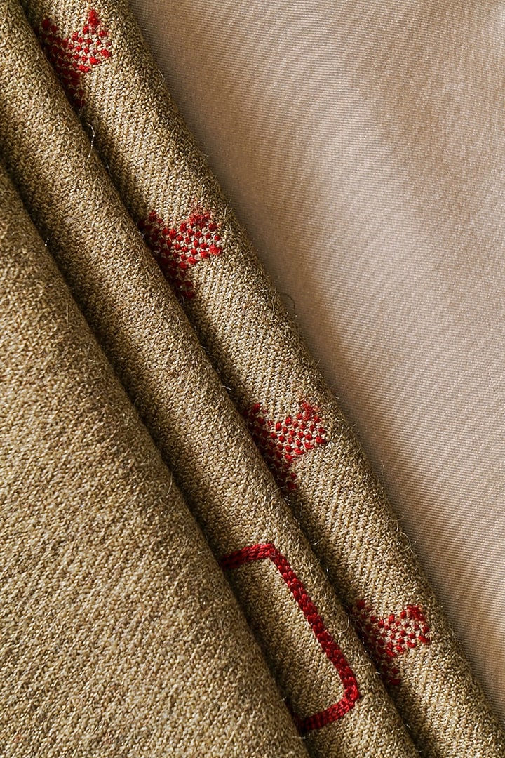 Multi-Coloured Aari Embroidered Stole by Niiyaa at Pernia's Pop Up Shop