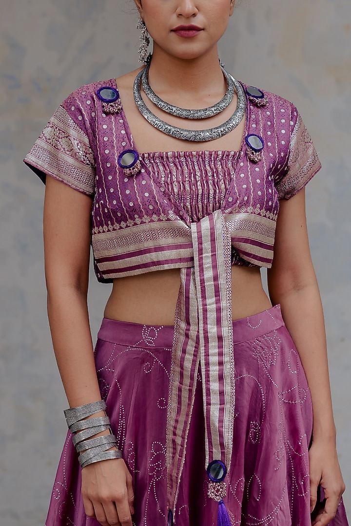 Pink Organza Skirt Set by Nikita Vishakha at Pernia's Pop Up Shop