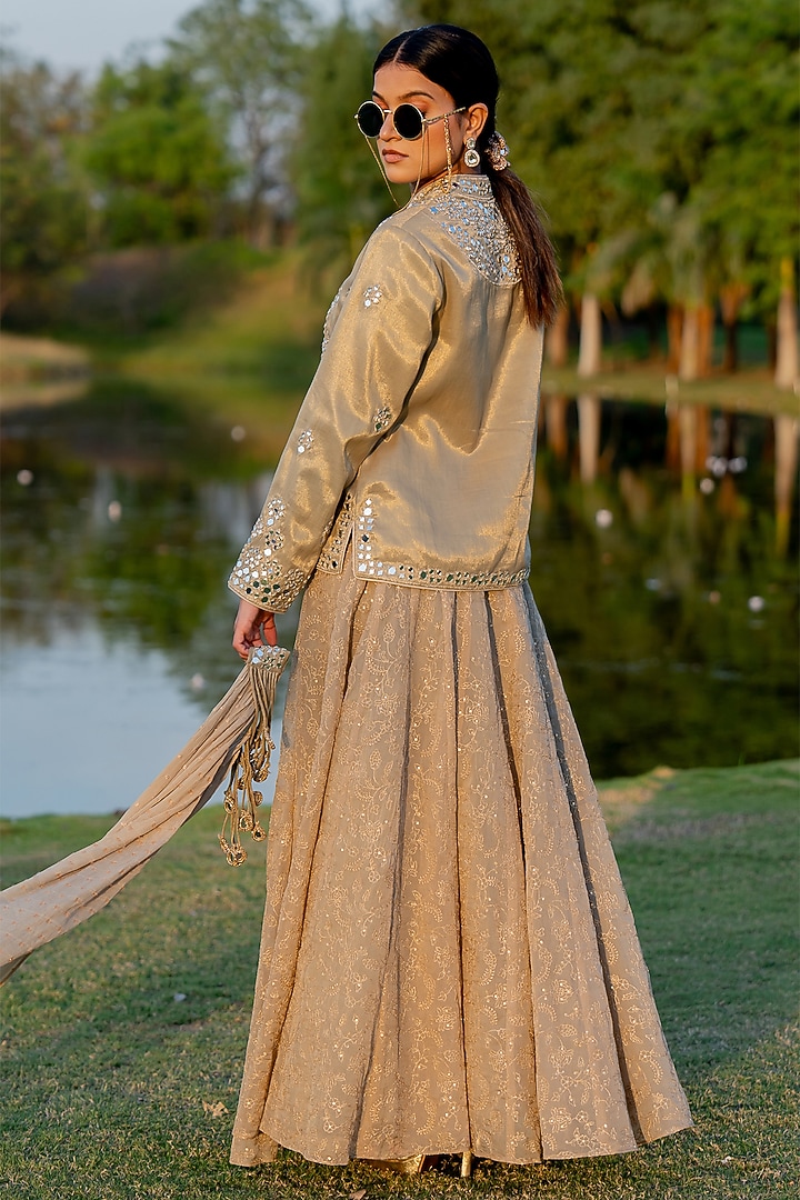 Oxide Organza Skirt Set by Nikita Vishakha at Pernia's Pop Up Shop
