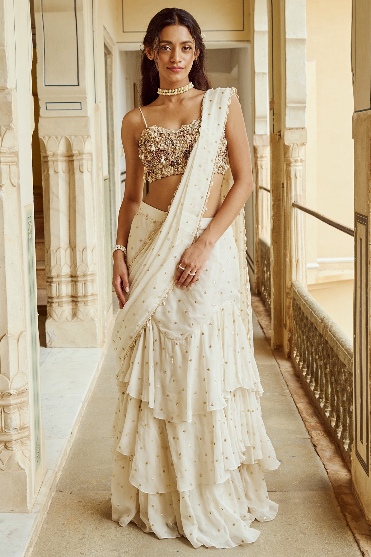 Buy Readymade Saree Party Wear for Women Online from India s Luxury Designers 2024