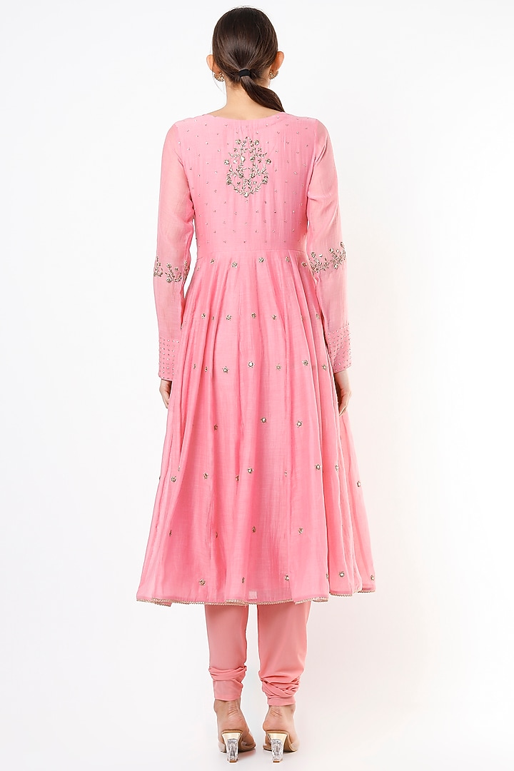Old Rose Pink Angrakha Set