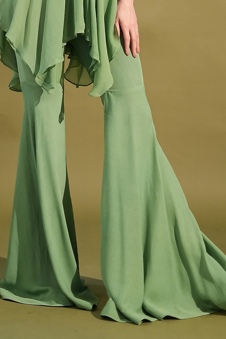 Jade Pure Georgette Co-Ord Set by Nikita Mhaisalkar at Pernia's Pop Up Shop