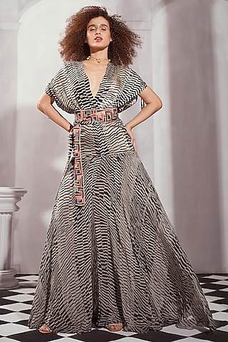 white christmas dresses NUREH | LUXURY RAW SILK DRESS main image 1