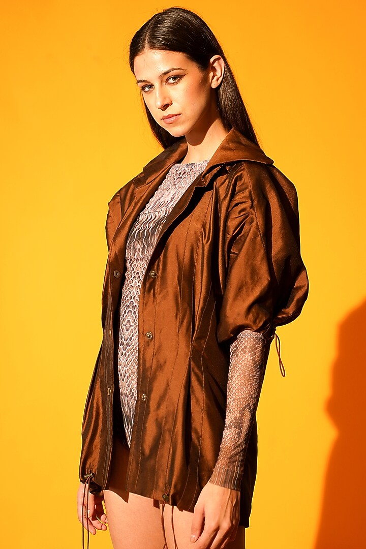 Multi-Colored Python Printed Bodysuit by Nikita Mhaisalkar at Pernia's Pop Up Shop