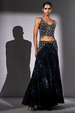 nikita mhaisalkar draped sequin mini dress Nikita Mhaisalkar Draped Sequin Mini Dress