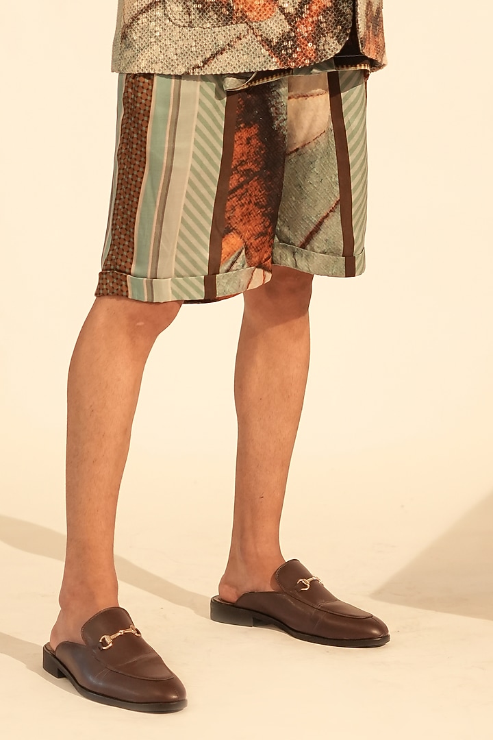 Multi-Colored Cotton Satin Printed Co-Ord Set by Nikita Mhaisalkar Men at Pernia's Pop Up Shop
