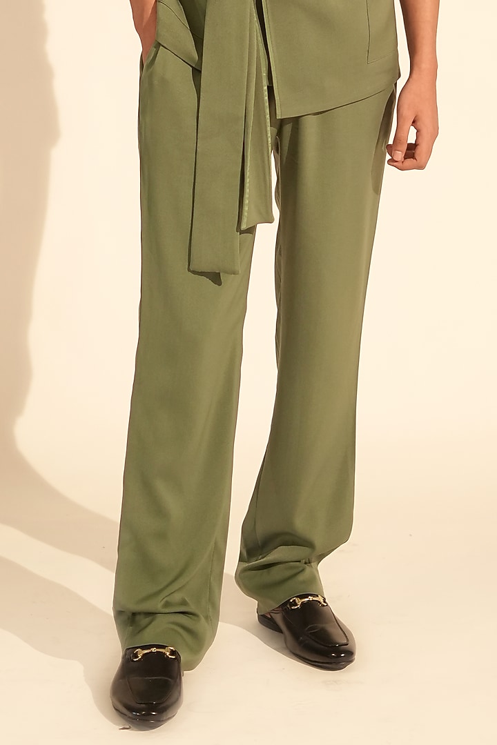 Jade Luxe Suiting Pantsuit by Nikita Mhaisalkar Men at Pernia's Pop Up Shop