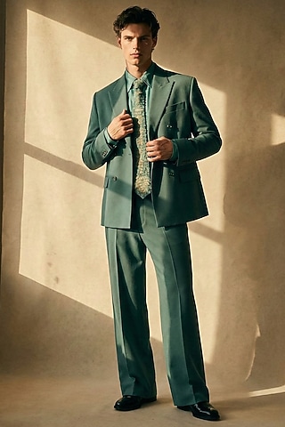 Buy Olive Green Tuxedo For Engagement for men Online from Indian Designers 2026 Buy Olive Green Tuxedo For Engagement for men Online from Indian Designers 2026