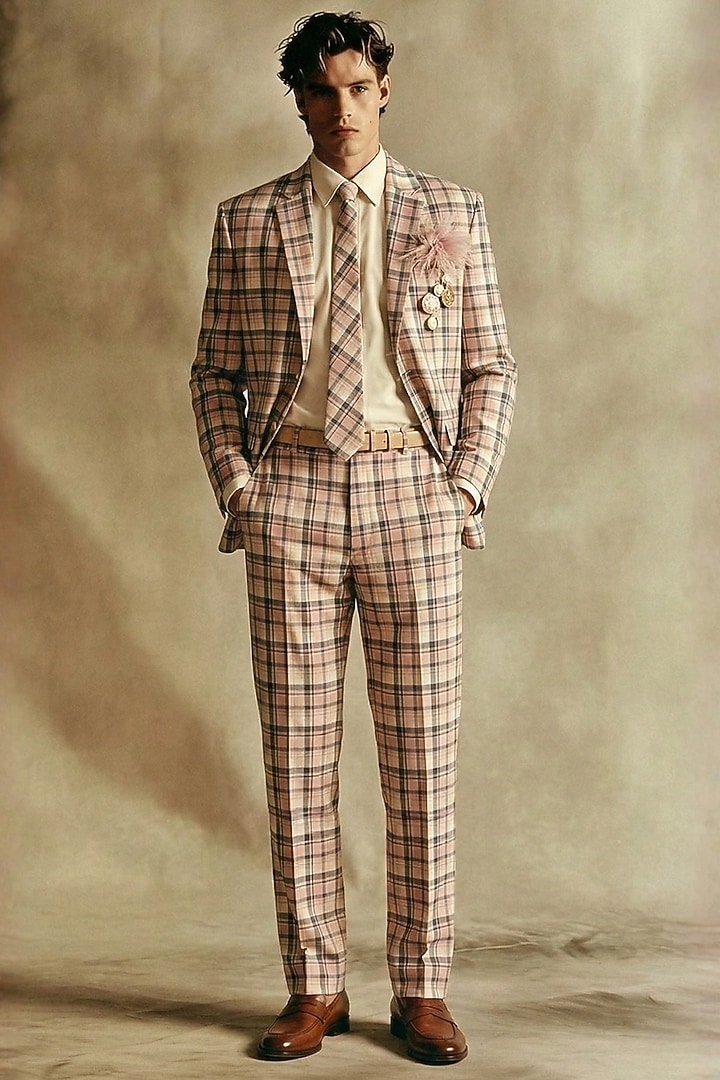 Ivory Pure Silk Wedding Shirt by Nikita Mhaisalkar Men at Pernia's Pop Up Shop