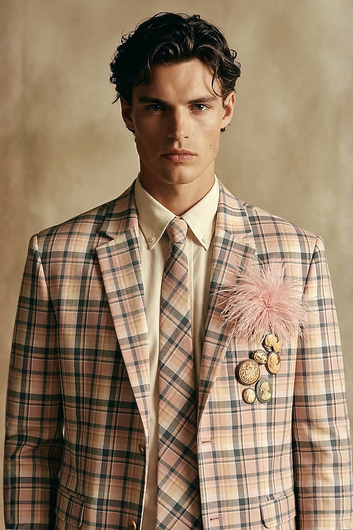 Ivory Pure Silk Wedding Shirt by Nikita Mhaisalkar Men at Pernia's Pop Up Shop