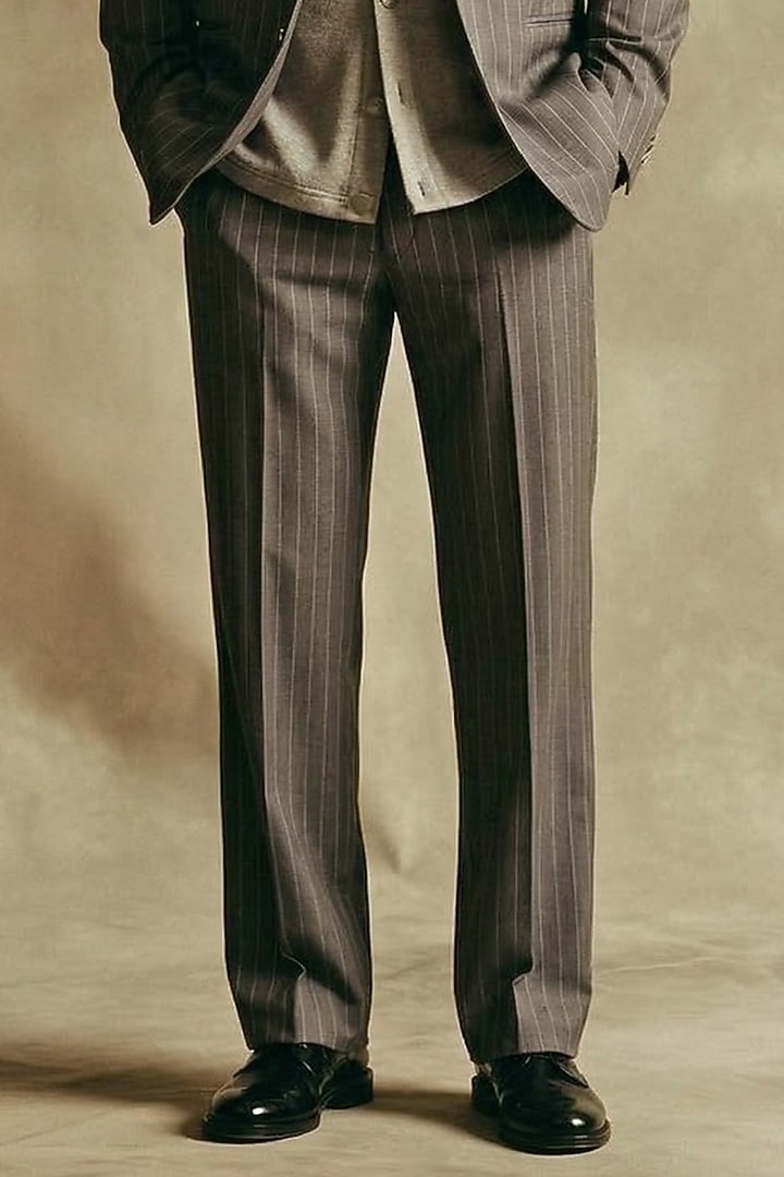 Smoke Grey Luxe Suiting Blazer by Nikita Mhaisalkar Men at Pernia's Pop Up Shop