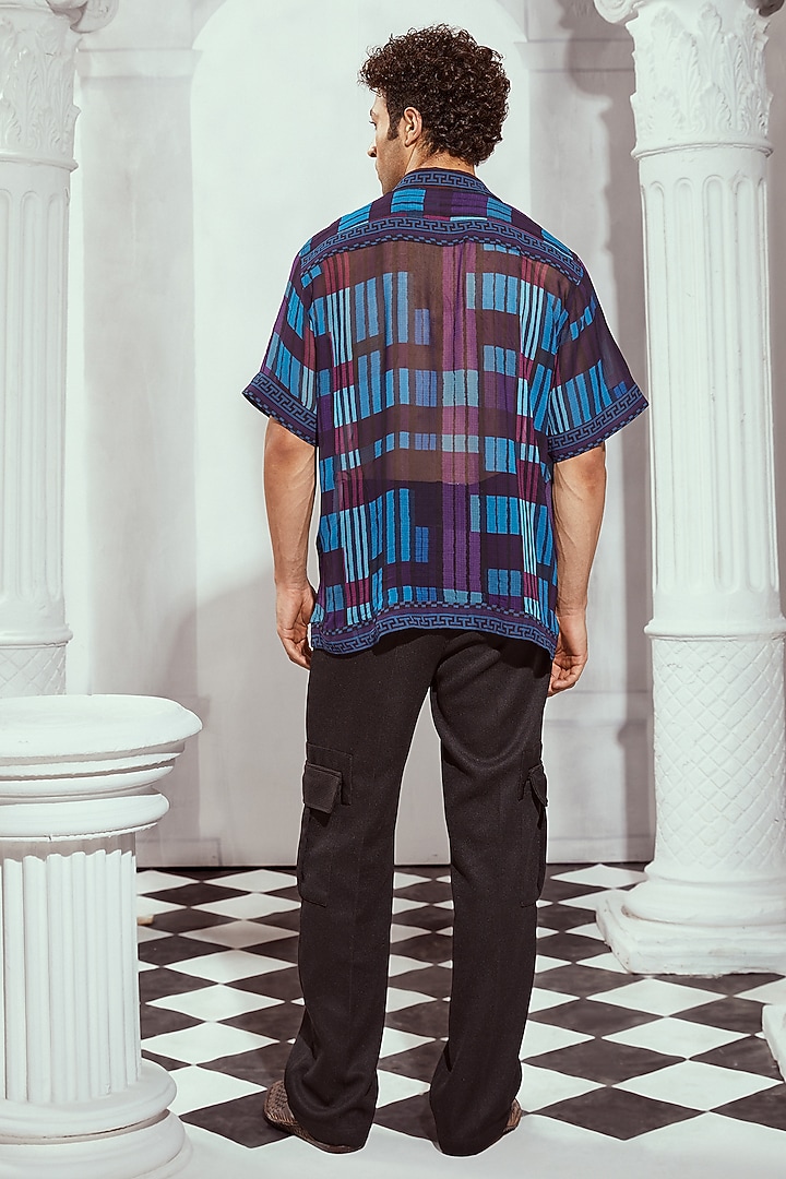 Black Cotton Knit Cargo Pants by Nikita Mhaisalkar Men at Pernia's Pop Up Shop