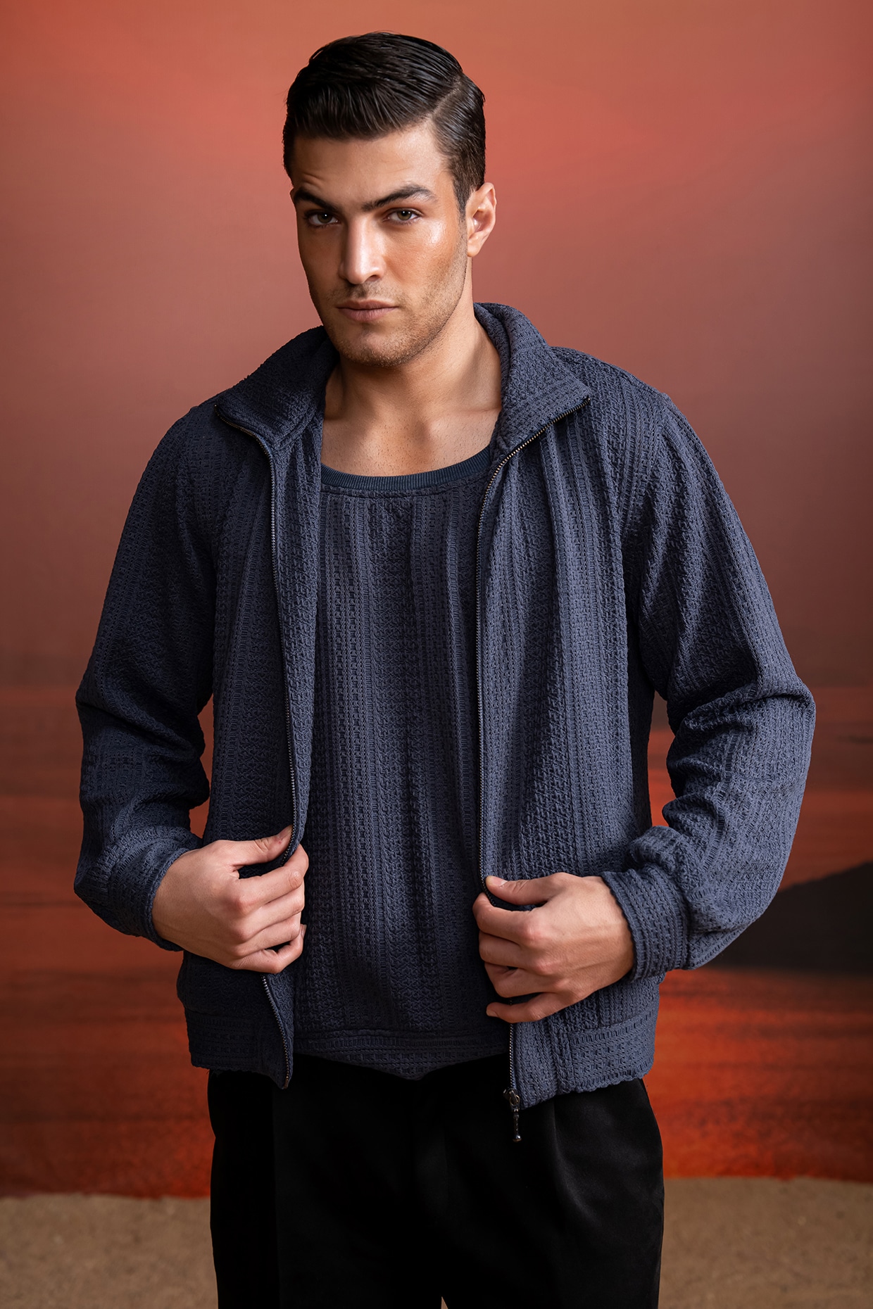 Grey Knit Vest by Nikita Mhaisalkar Men at Pernia's Pop Up Shop 2025 — free download