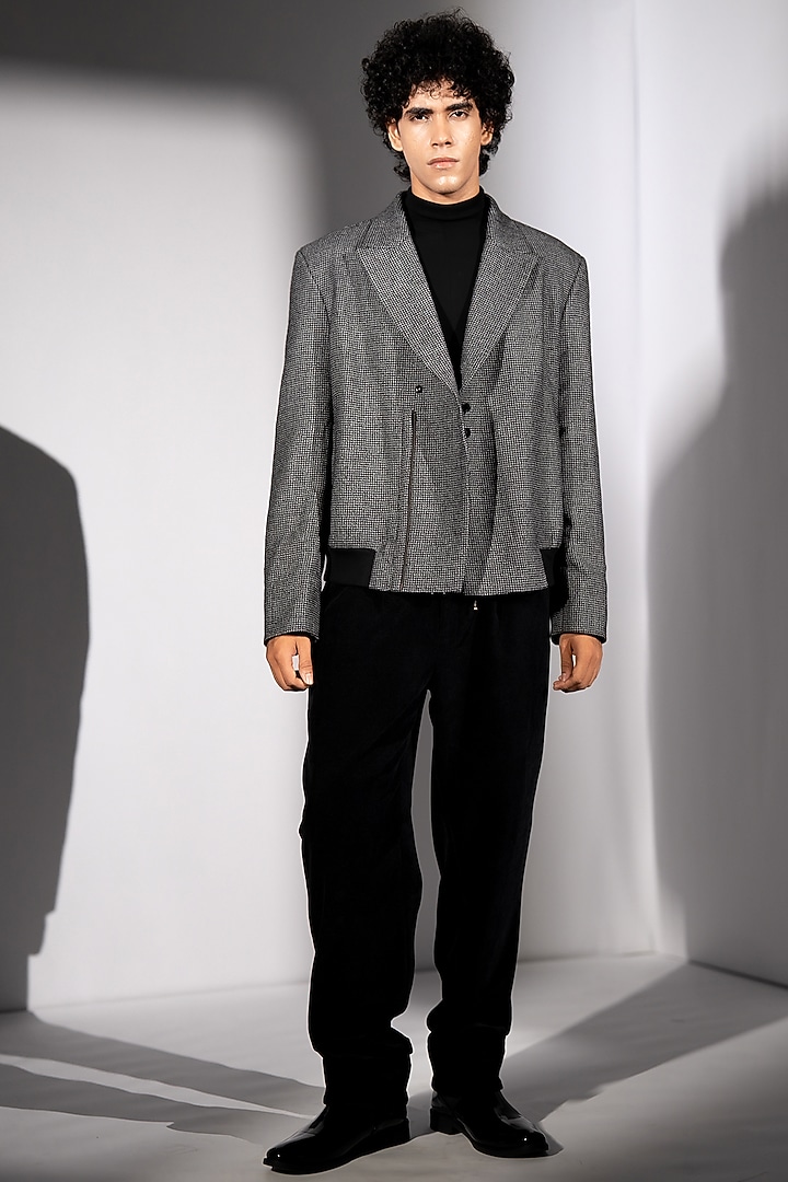 Black Corduroy Pants by Nikita Mhaisalkar Men at Pernia's Pop Up Shop