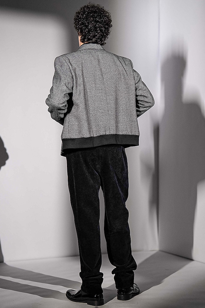 Black Corduroy Pants by Nikita Mhaisalkar Men at Pernia's Pop Up Shop
