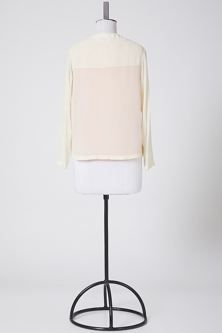 White Floral Embroidered Shirt by Nineteen89 By Divya Bagri at Pernia's Pop Up Shop
