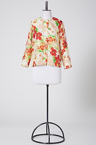 Multi Colored Printed Shirt by Nineteen89 By Divya Bagri