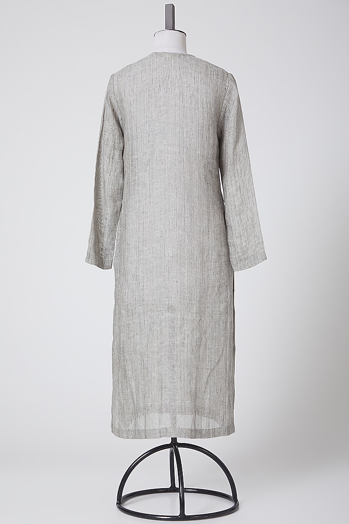 Grey Printed Kurta by Nineteen89 By Divya Bagri at Pernia's Pop Up Shop