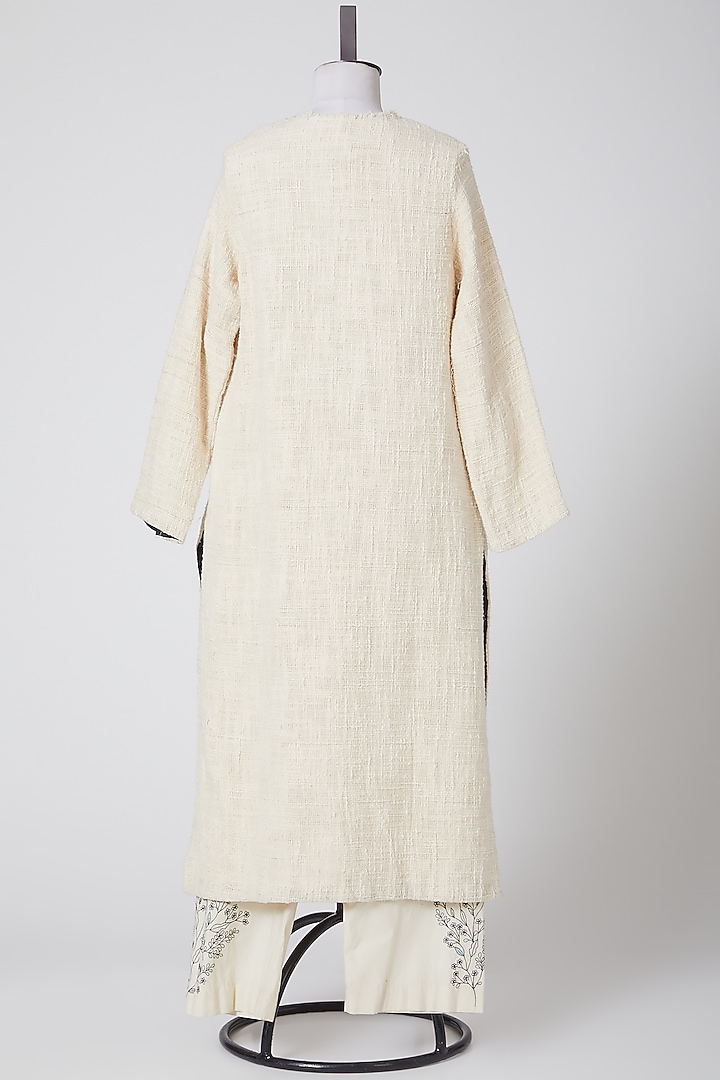 White Embroidered Kurta Set by Nineteen89 By Divya Bagri at Pernia's Pop Up Shop