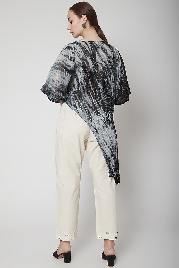 Black Printed Top With Pants by Nineteen89 by Divya Bagri at Pernia's Pop Up Shop